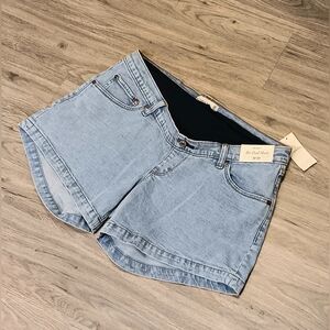 NWT Abercrombie & Fitch The Dad Short Maternity Jean Shorts Women's Size 30/10